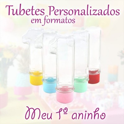 Tubetes nunero 1 kit c/10 unidades