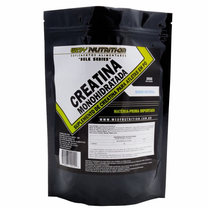 Creatina Monohidratada 300g - Wedy Nutrition