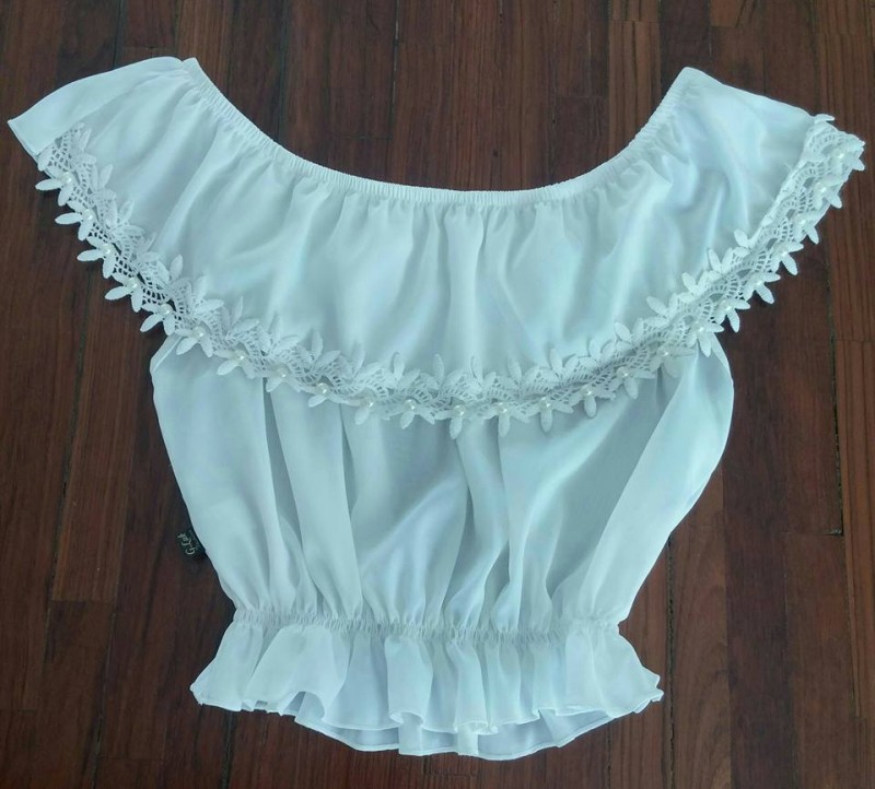 Cropped branco, Tam P