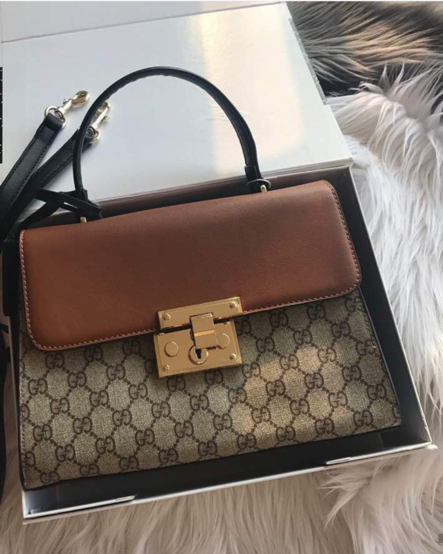 GC Padlock Monogram Tote