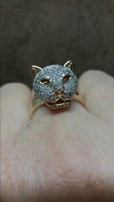 Anel Fera Zirconias Micro Cravejadas Banho Ouro 18 K Aro 20