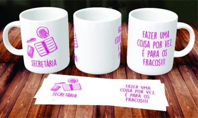 Caneca de Porcelana Secretária