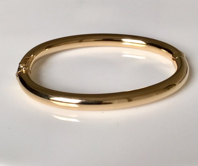 Pulseira ouro lisa