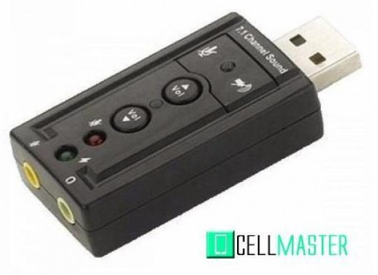 ADAPTADOR DE SOM USB 7.1 CHANNEL SOUND