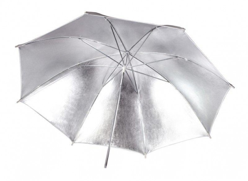 Guarda-Chuva Godox UB-001 Branco e Prata de 84Cm