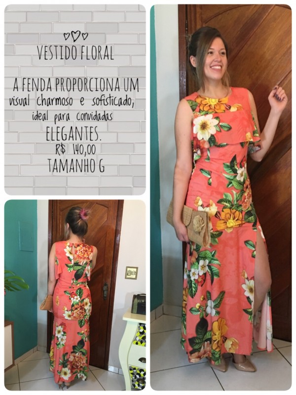Vestido Floral longo
