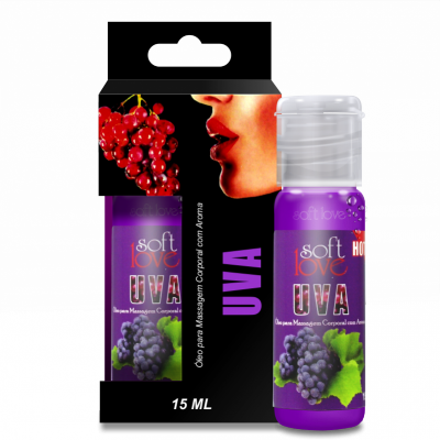 Gel Comestível Hot Uva - 15 ml - Soft Love