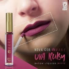 Batom Liquido Matte Uva Ruby i9Make