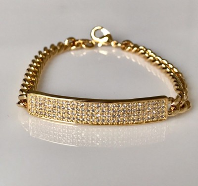 Pulseira corrente cravejada com microzircônias