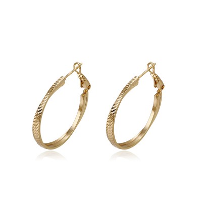 BRINCO ARGOLA FOLHEADO OURO-93432
