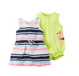Kit vestido e macacão  Carters tamanho24 meses