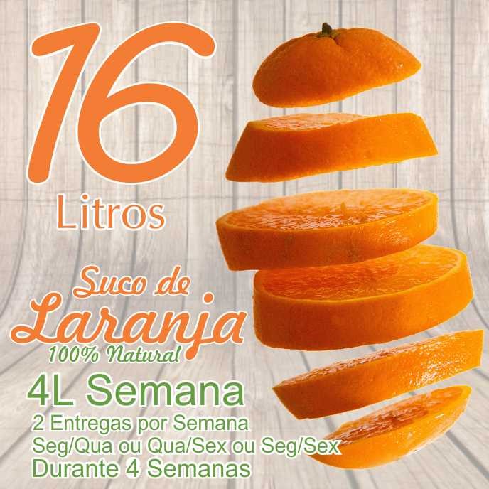 16 LITROS DE SUCO DE LARANJA