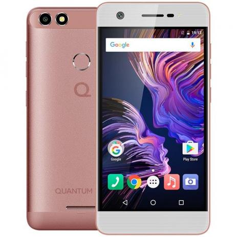 Smartphone Quantum YOU 4G 32GB Rosa Quad Core 3GB RAM Duas Câmeras 13MP Tela HD 5 Android 7 - Quantum