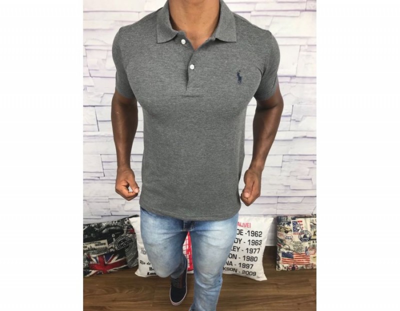 POLO RALPH LAUREN CHUMBO COM CAVALO AZUL