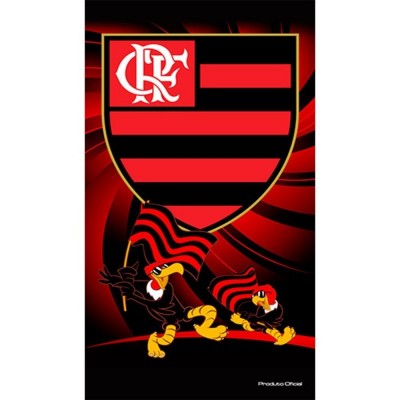 TOALHA DE TIME  VELUDO FLAMENGO