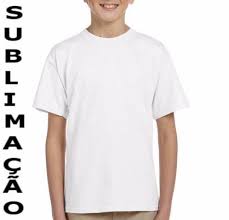 CAMISA BRANCA SUBLIMATICA INFANTIL