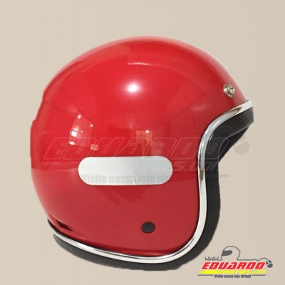 Capacete Old School Vintage Vermelho