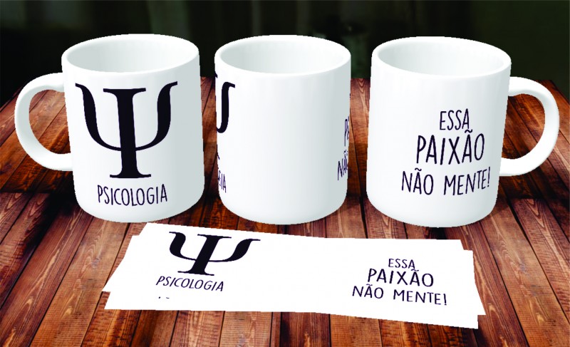 Caneca de Porcelana Psicologia
