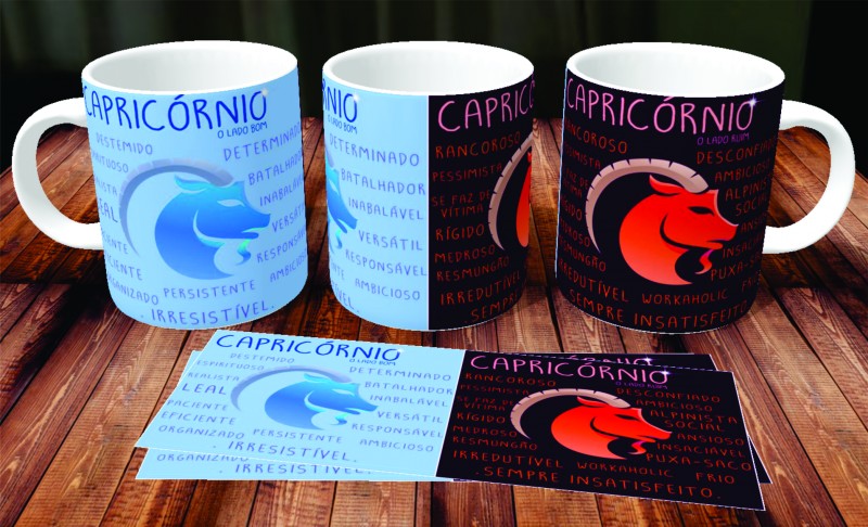 Caneca de Porcelana Capricórnio