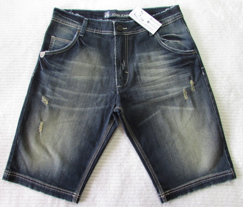 Bermuda John John Jeans Azul Escuro