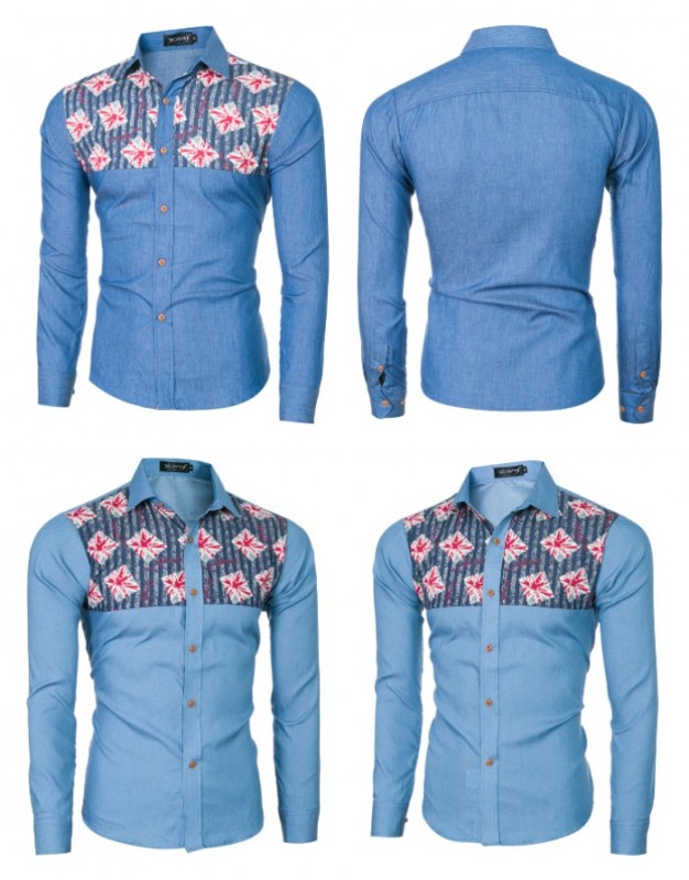 CAMISA INFORMAL E MODERNA COM DETALHES - JEANS STYLE