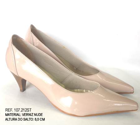 Scarpin Verniz Nude