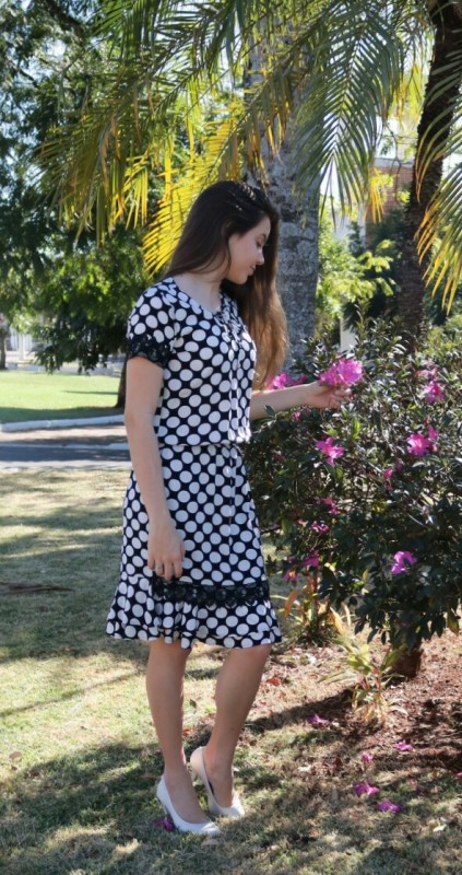 Vestido Viscose c/ Guipir