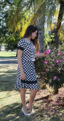 Vestido Viscose c/ Guipir