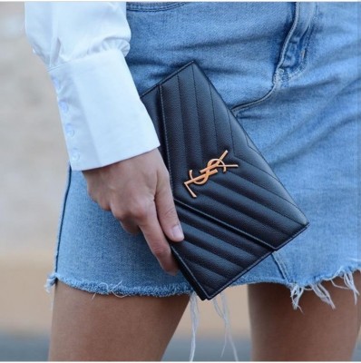 YSL Clutch Bag 19cm Muitas Cores Acompanha Alça