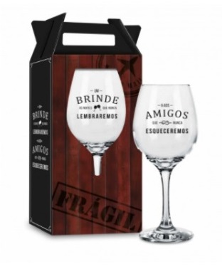 TAÇA VINHO - UM BRINDE AS NOITES