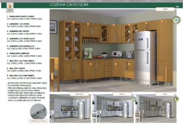 Cozinha de canto Dora