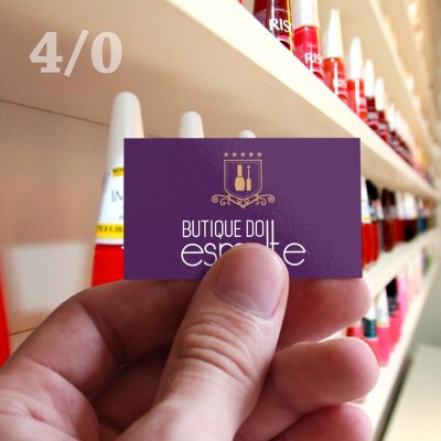 3000 Cartões 03x05, Couchê 250gr, UV Total 1/0