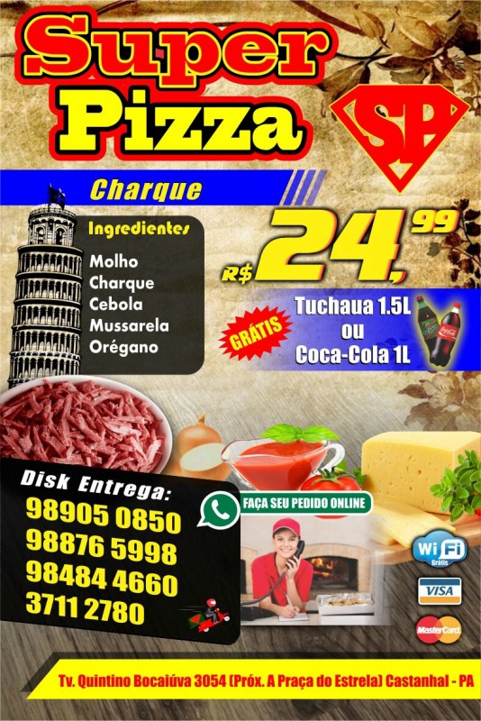 Pizza de charque