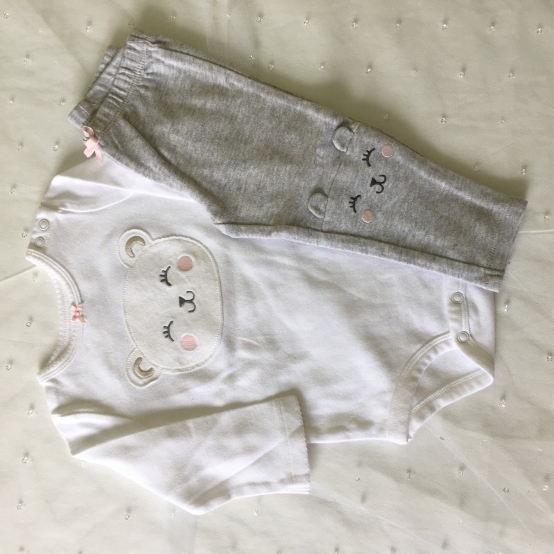 Conjunto Body e Calça - Tam 12M