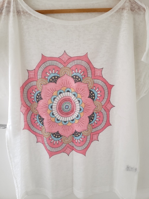 Tshirt Mandala Rosa