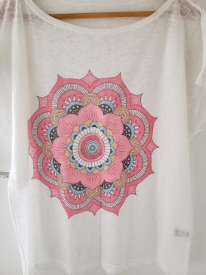 Tshirt Mandala Rosa