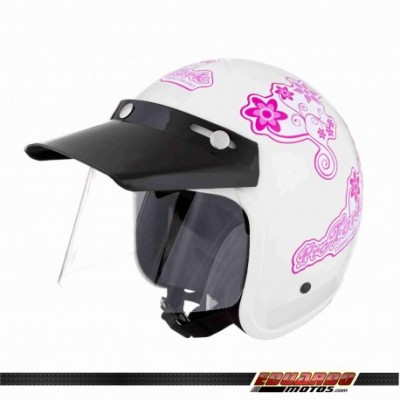 Capacete Pro Tork Liberty Compact For Girls Branco