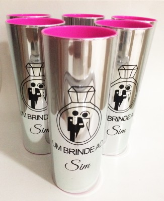 Copo Long Drink Metalizado Personalizado
