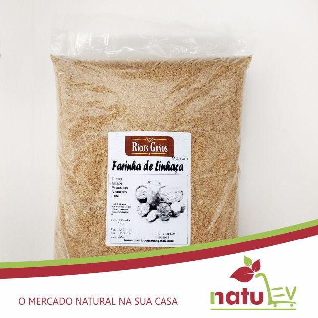 Farinha de Linhaça Marrom 1kg