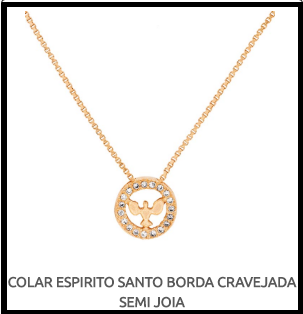 COLAR ESPIRITO SANTO BORDA CRAVEJADA