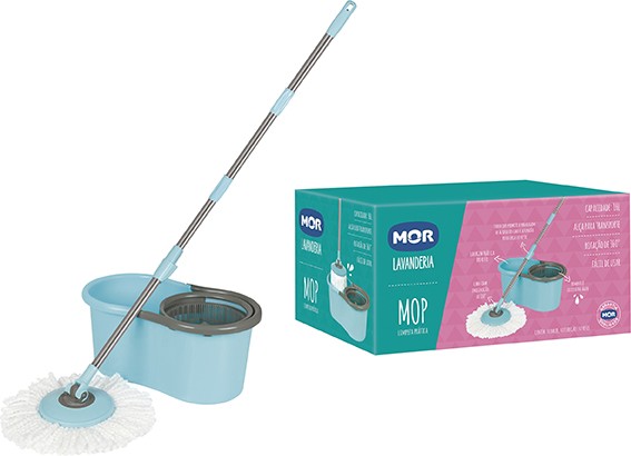 Esfregão Mor Mop Giratório Limpeza Prática