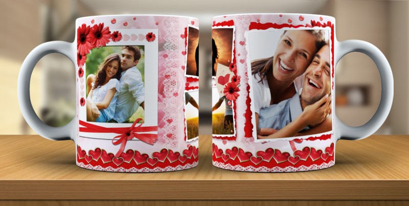 Caneca de porcelana dias dos namorados