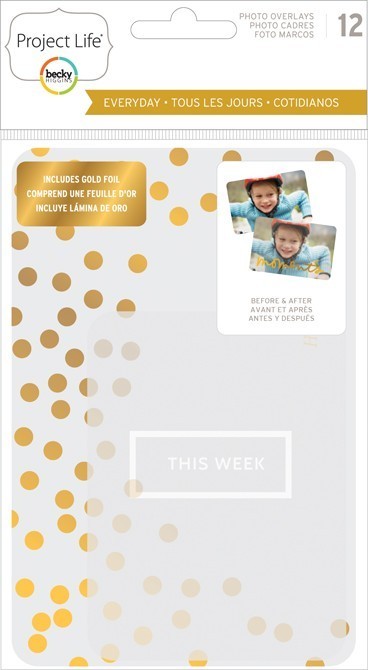 Everyday Edition,  Photo Overlays; Gold Foil Treatment - Project Life