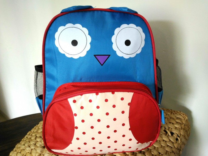 MOCHILA INFANTIL ANIMAIS ZOO BICHO CORUJA