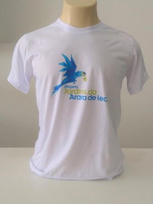 CAMISETA MASCULINA LOGO PROJETO JARDINS DA ARARA DE LEAR