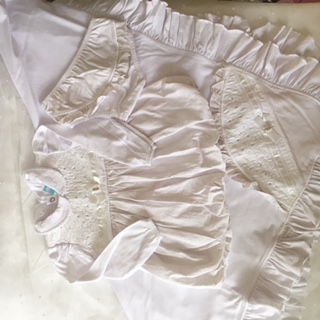 Vestido com manta - Tam 3 a 6M