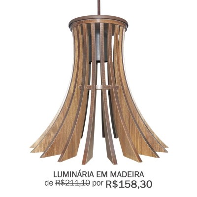 Luminária de Madeira - 811
