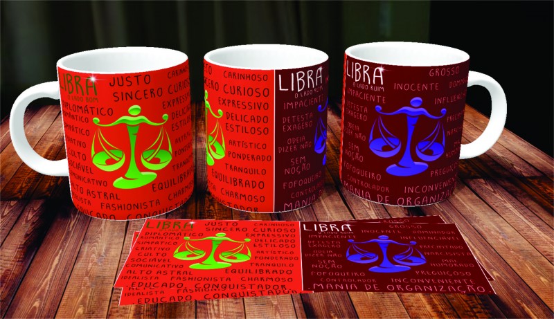 Caneca de Porcelana Libra