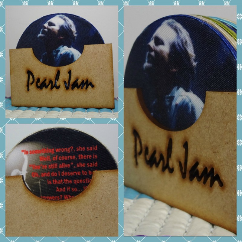 Kit Porta Copos Personalizado Pearl Jam