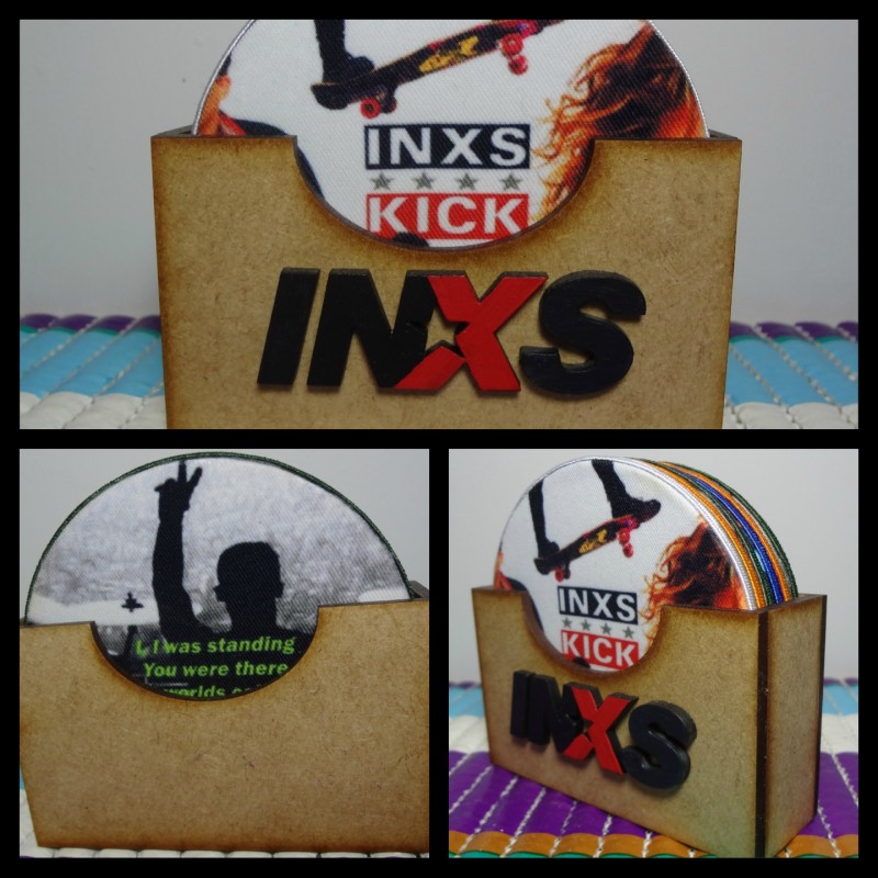 Kit Porta Copos Personalizado do INXS